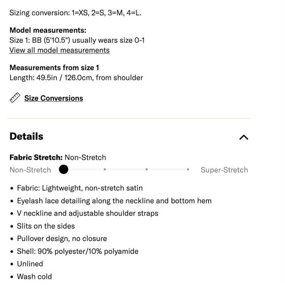 Simone Perele Blue Satin Slip V Neck Lace Adjustable Straps XS S FR Cami Chemise - Picture 4 of 4